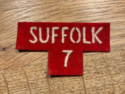 SUFFOLK 7 Red Home Guard District circa 1952-57