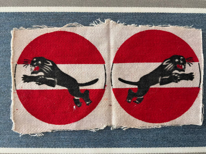 WW2 Printed Indian Army 34th Corps formation signs.