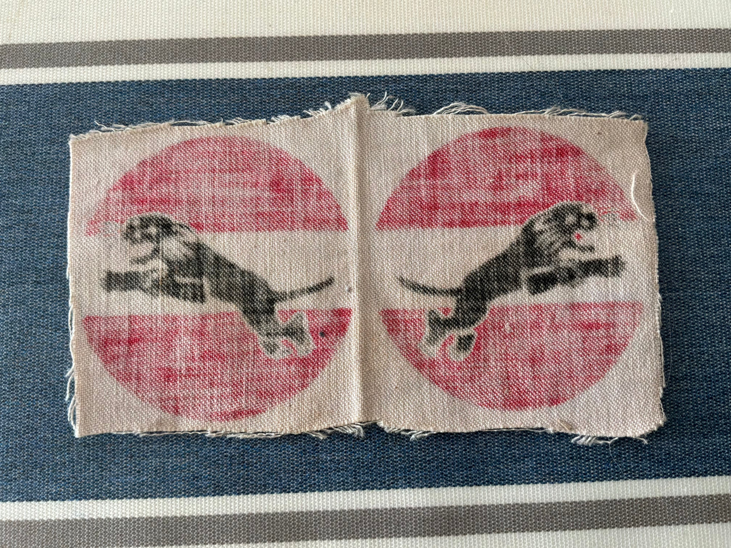 WW2 Printed Indian Army 34th Corps formation signs.