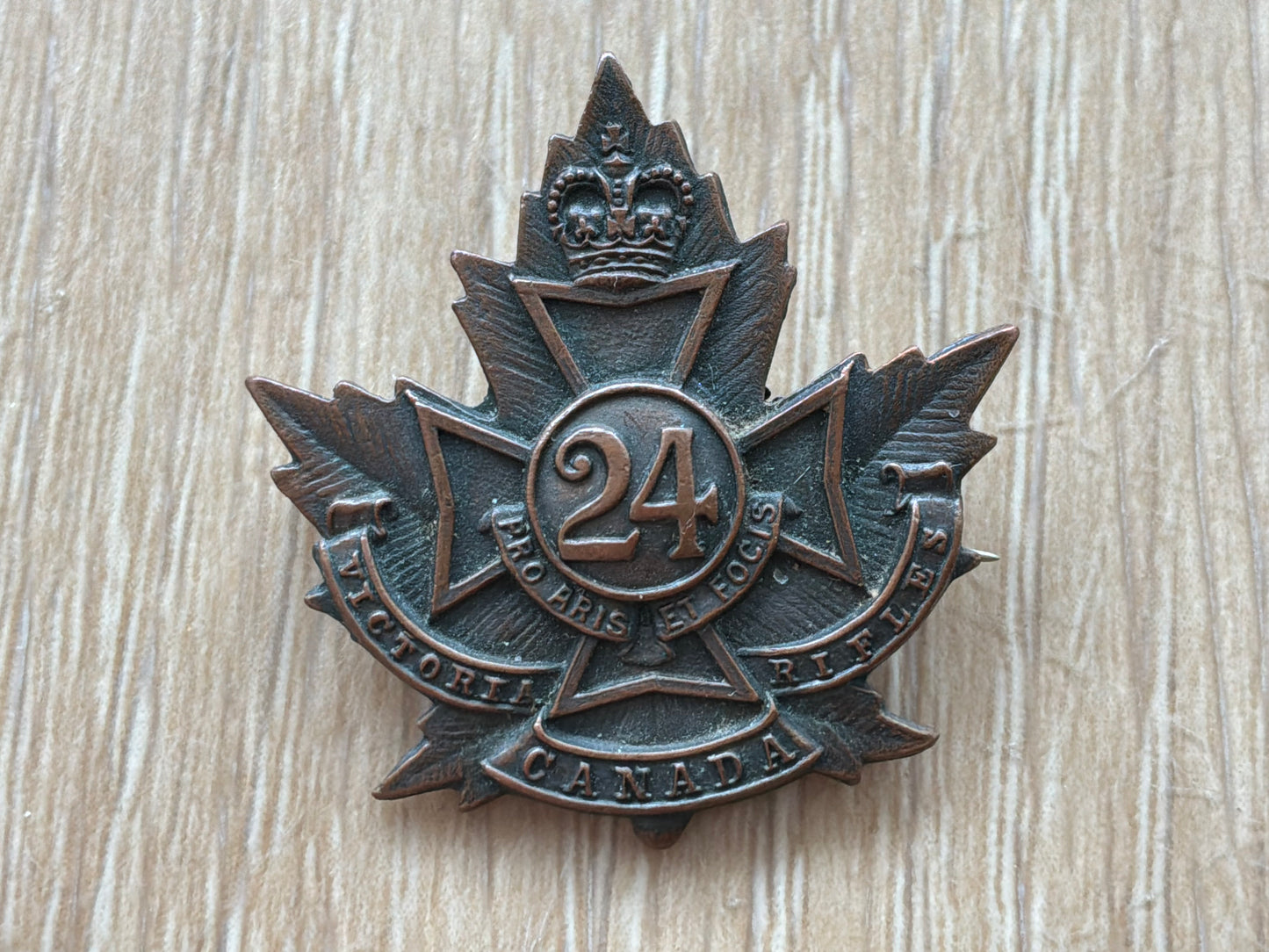 WW1 CEF 24th Battalion (Victoria Rifles) sweetheart.