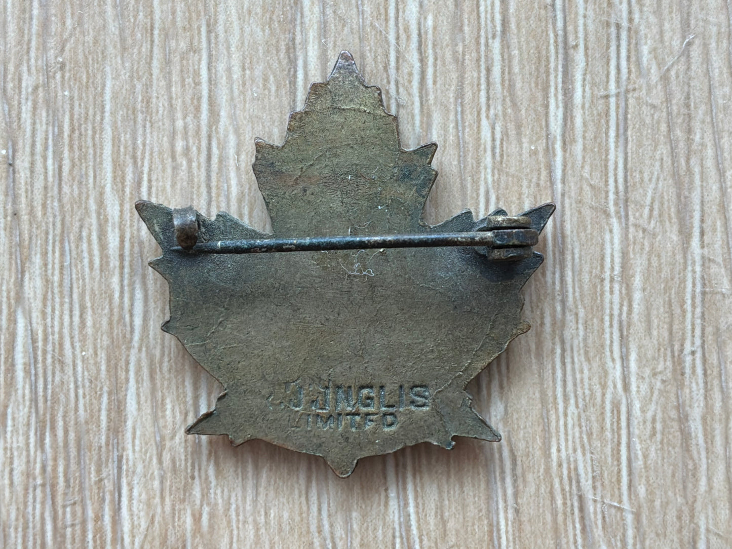 WW1 CEF 49th Battalion (Edmonton Regiment) collar badge converted to a sweetheart.