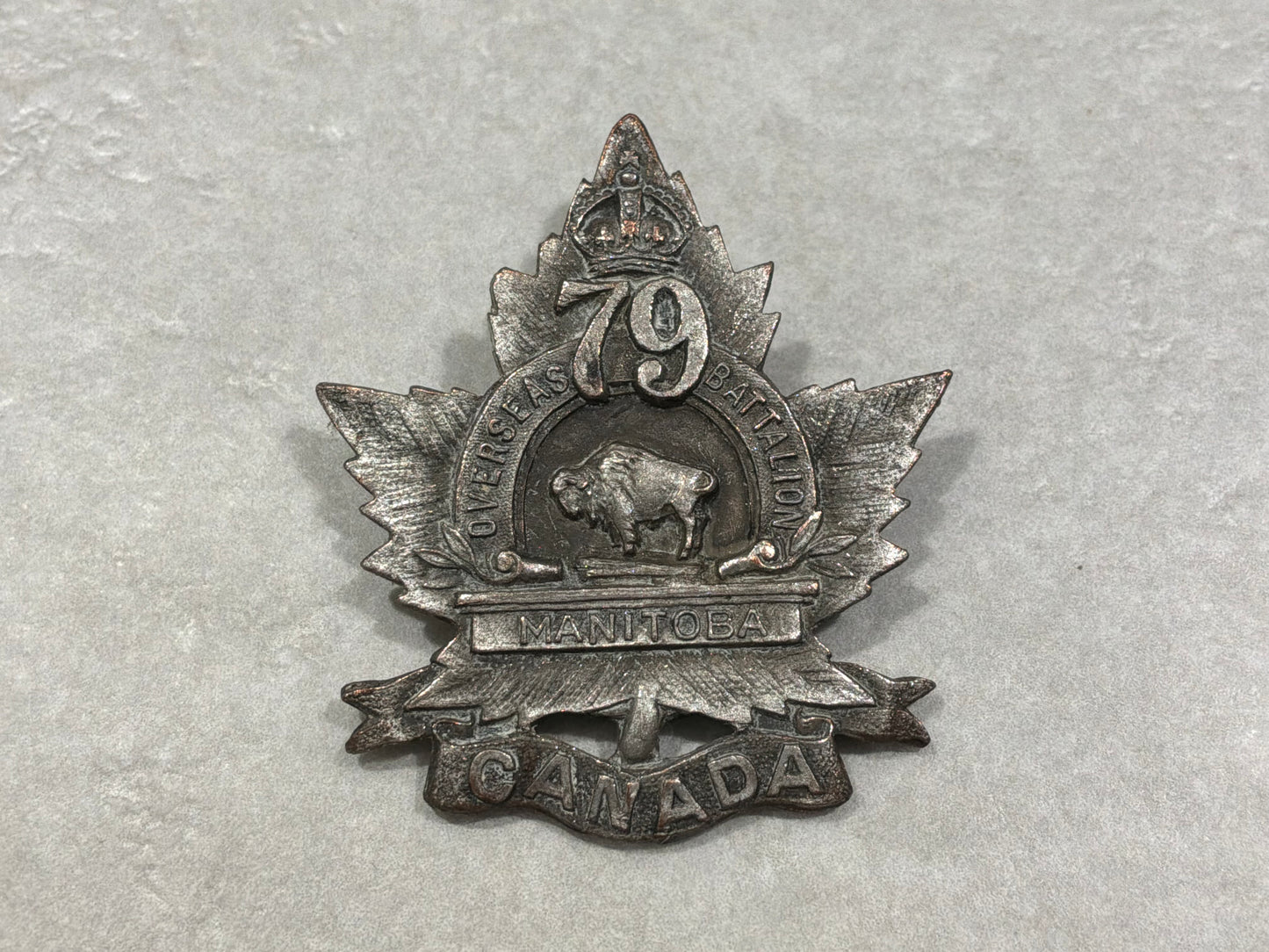 WW1 CEF 79th (Manitoba) Battalion collar/sweetheart.