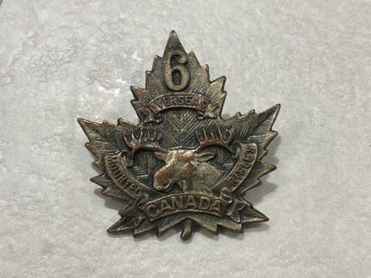 WW1 CEF 6th Mounted Rifles collar/sweetheart by Inglis