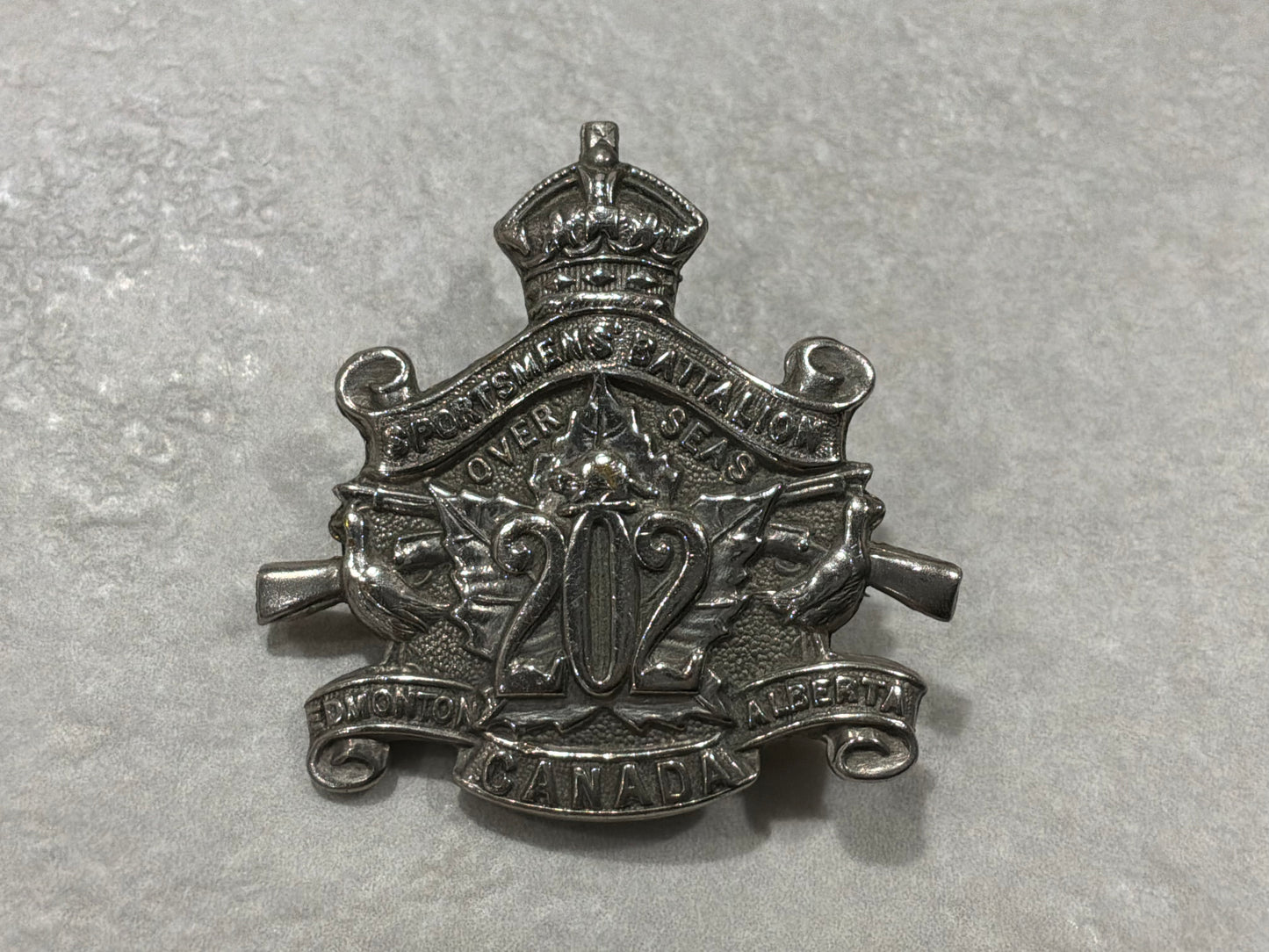 WW1 CEF 202nd (Sportsmen’s) Battalion, Edmonton sweetheart.