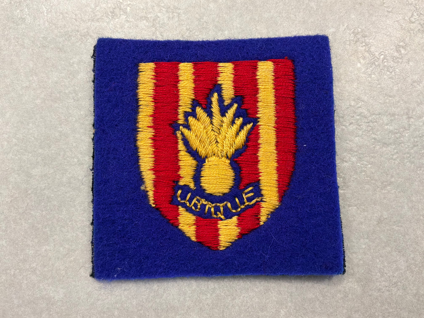 British 22nd Engineer Group, cloth formation sign.