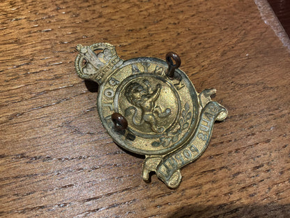 K/C Kenya Police 1st issue non-voided brass cap badge
