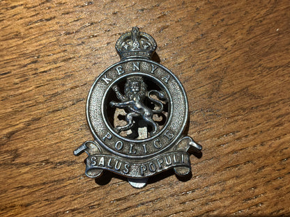 Pre 1952 K/C Kenya Police cap badge by Firmin.