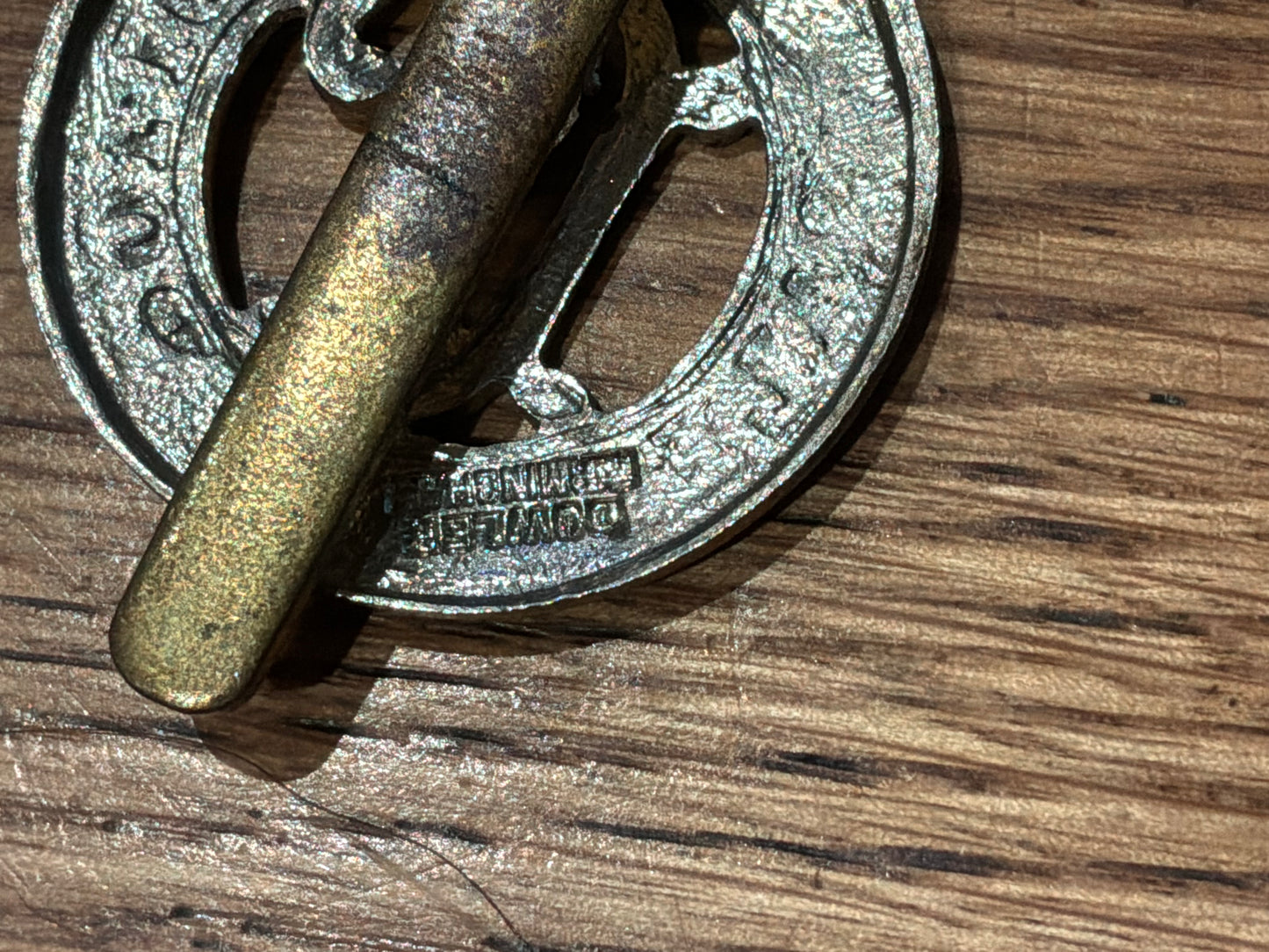 Palestine Police cap badge by Dowler, Birmingham.