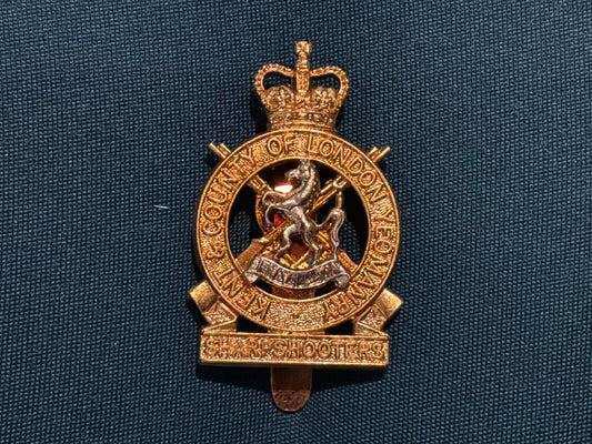 ‘C’ Squadron Kent & County of London Yeomanry cap badge.