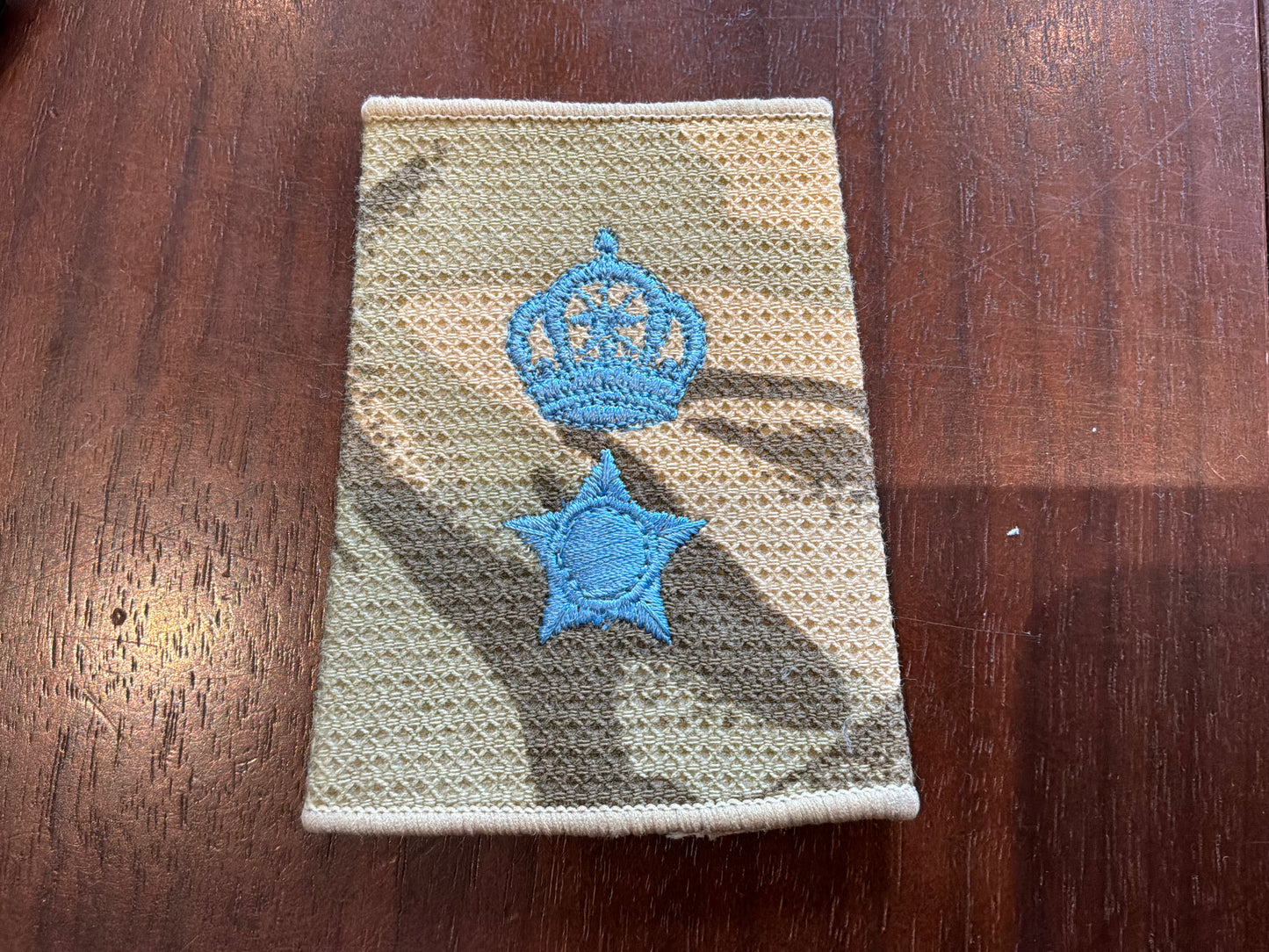 Single senior Royal Air Force of Oman Rank slip on.