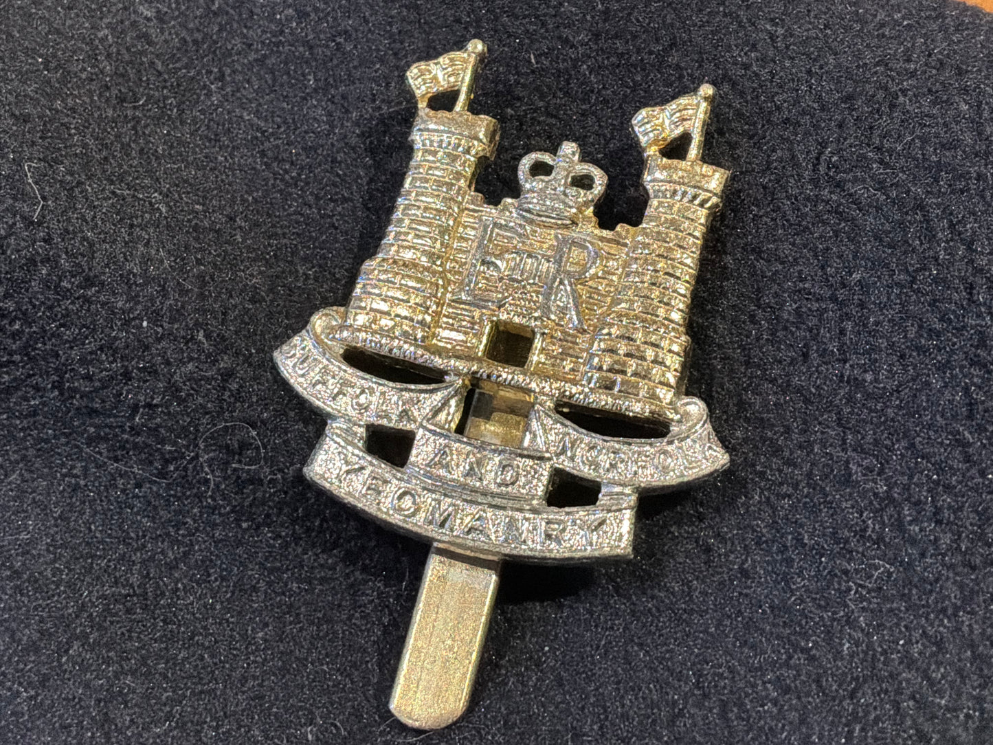 Anodised Suffolk and Norfolk Yeomanry cap badge by H.W TIMINGS LTD.