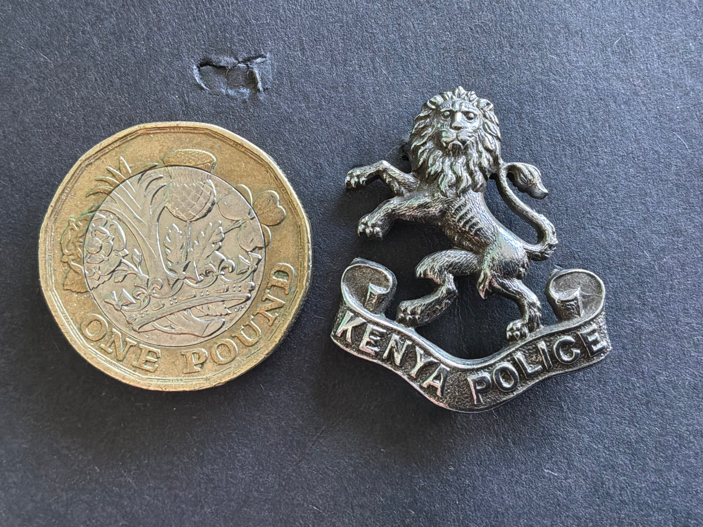 Kenya Police (Colonial era) officers rank collar badge.