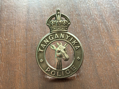 K/C Tanganyika Police cap badge by DOWLER.