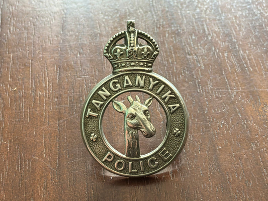 K/C Tanganyika Police cap badge by DOWLER.