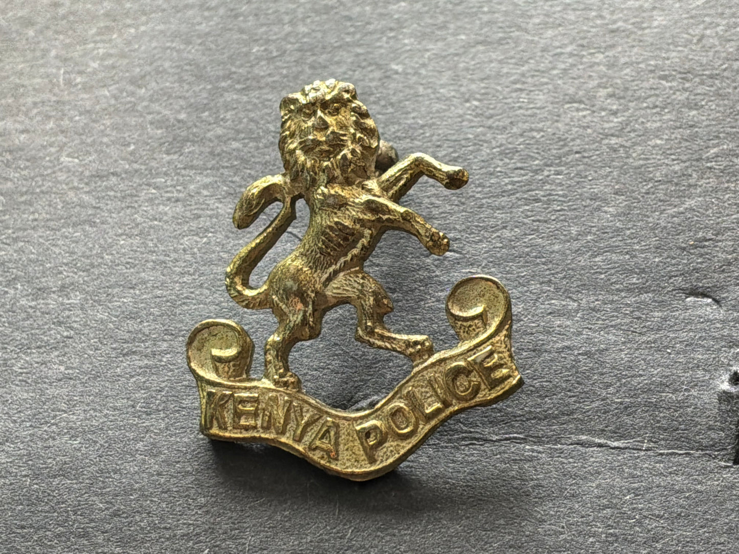 Kenya Police w/m collar badge, Colonial era