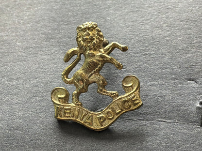 Kenya Police w/m collar badge, Colonial era