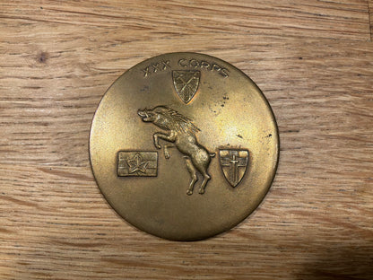 1944-1945 Belgium XXX Corps ALAMEIN CUXHAVEN Bronze Medal