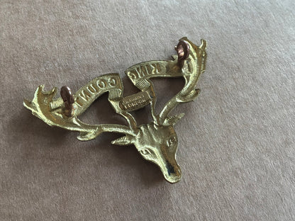WW1 New Zealand 12th Otago Mounted Rifles Regt cap badge.