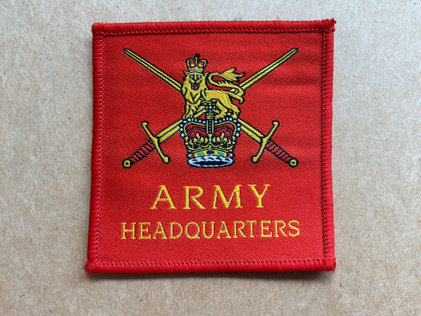 British Army Headquarters TRF badge.