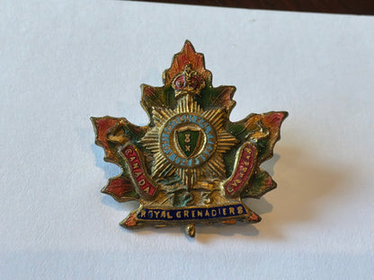 WW1 CEF 123rd Battalion, Royal Grenadiers, sweetheart.