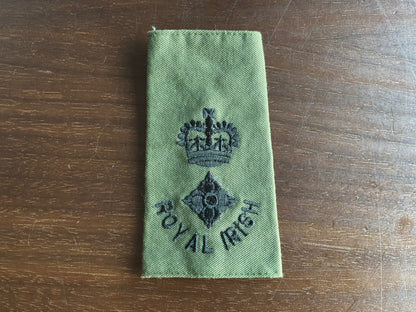 Royal Irish Lieutenant colonel rank slide