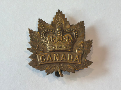 Rare Boer War Canadian slouch hat badge by TIPTAFT.