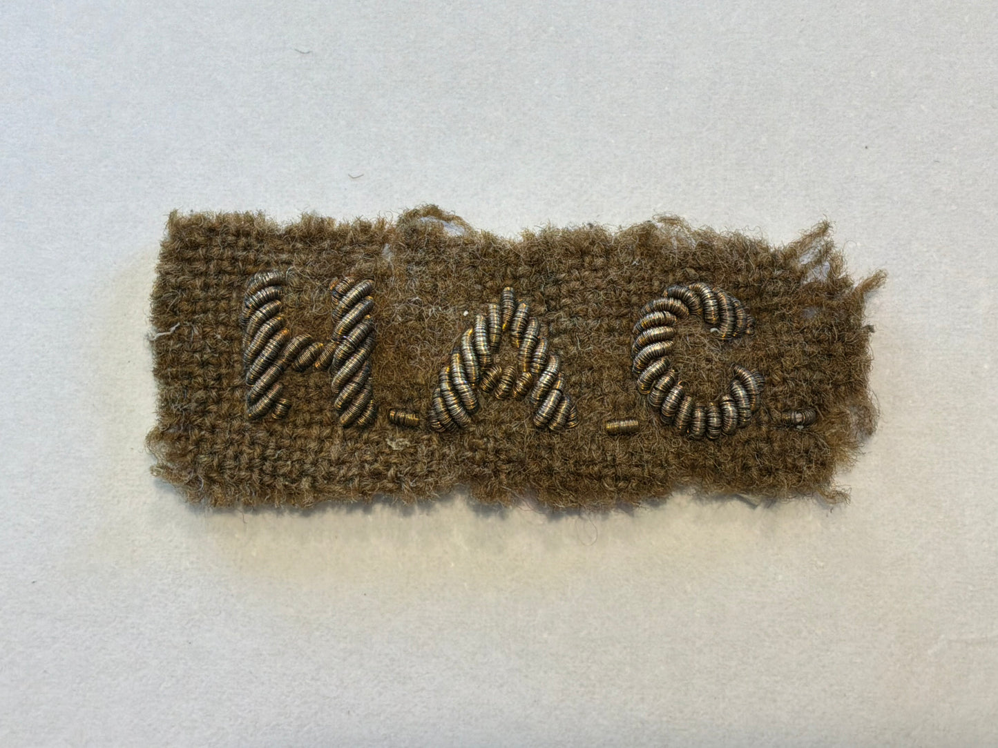 WW1/2 H.A.C Bullion shoulder or sleeve badge.