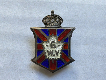 WW1 Canadian Great War Veterans Association lapel badge