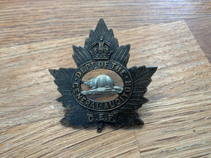 WW1 Department of the General Auditor cap badge by Gaunt.