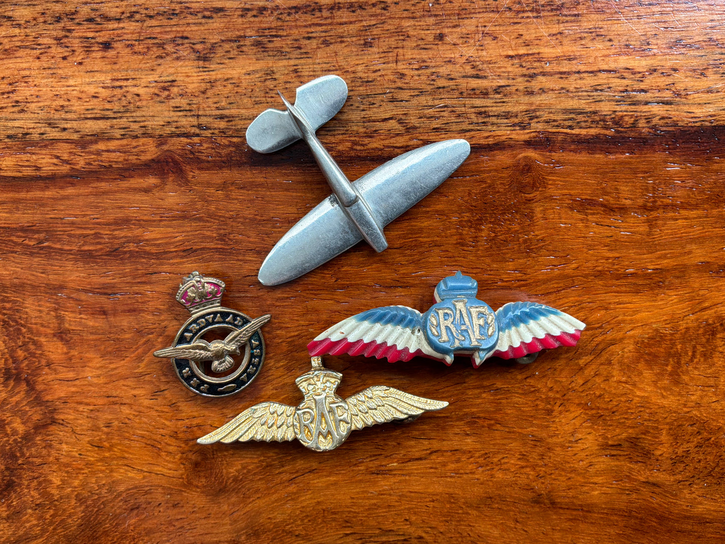 WW2 R.A.F Sweetheart brooches, 4 items