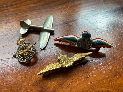 WW2 R.A.F Sweetheart brooches, 4 items