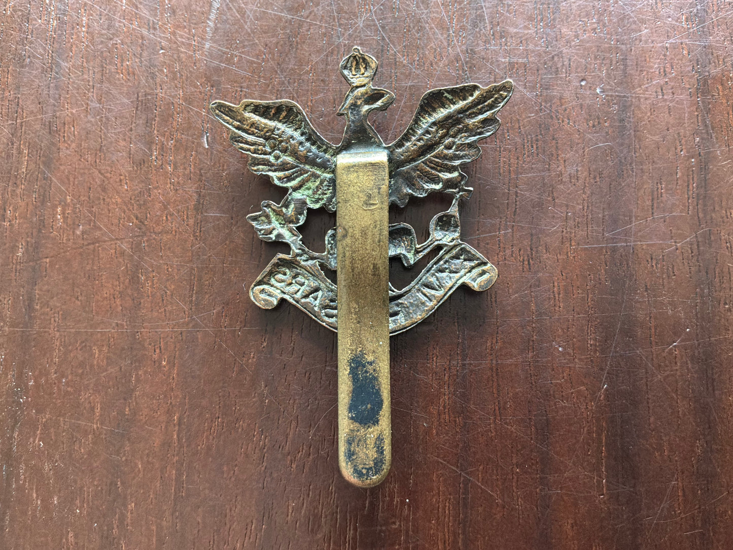 26th Hussars WW2 OR's cap badge