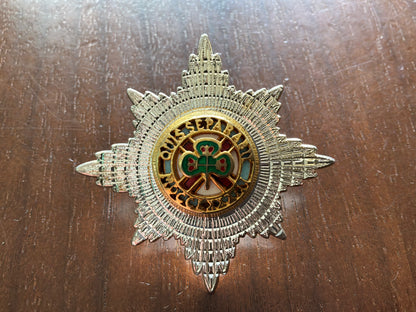 Irish Guards Warrant Officer's  Cap Star badge.