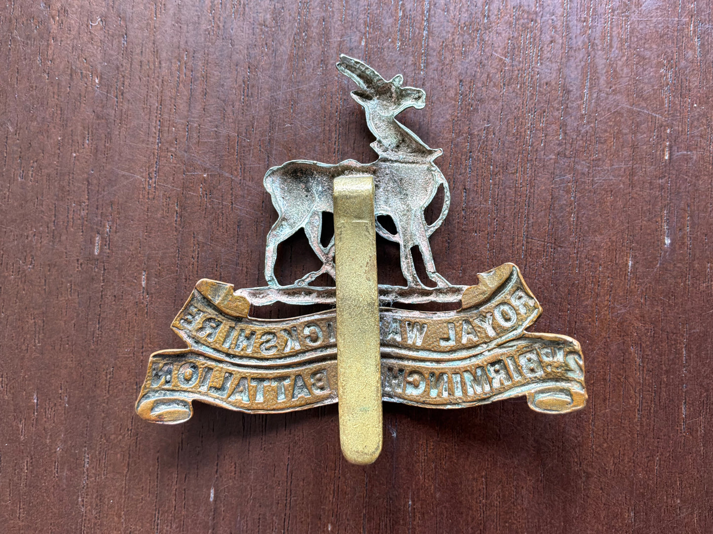 WW1 Royal Warwickshire Regiment, 2nd Birmingham Battalion cap badge.