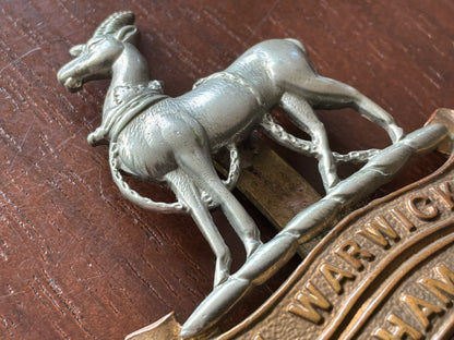 WW1 Royal Warwickshire Regiment, 2nd Birmingham Battalion cap badge.