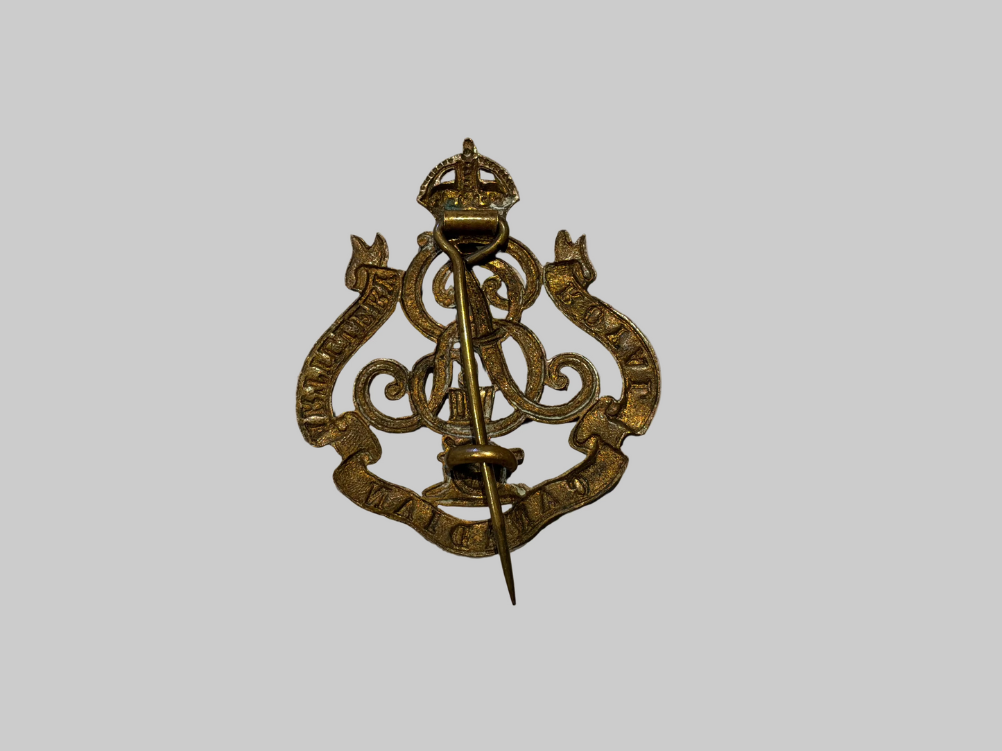 Edward VII Royal Canadian Artillery helmet badge 1902-10.