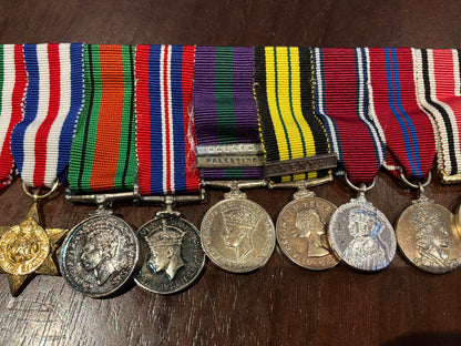 Miniature WW2 & post war group of 11 to professional soldier.