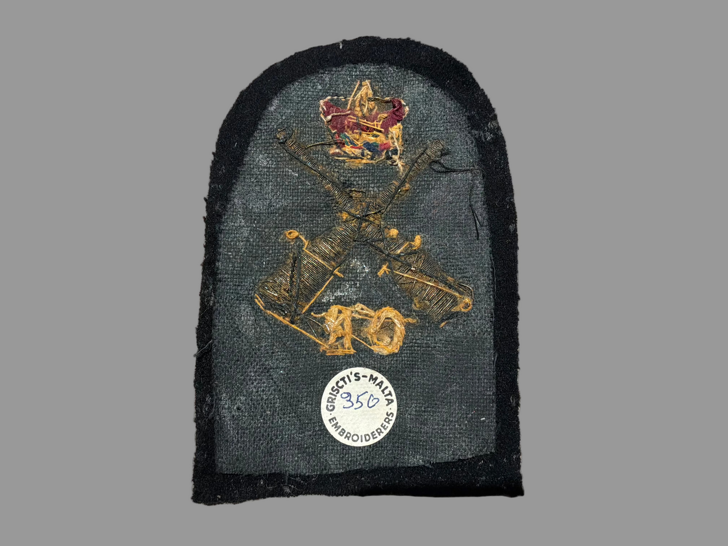 R.N Bullion, Quarters Rating trade badge, made by Griscti's of Valletta, Malta.