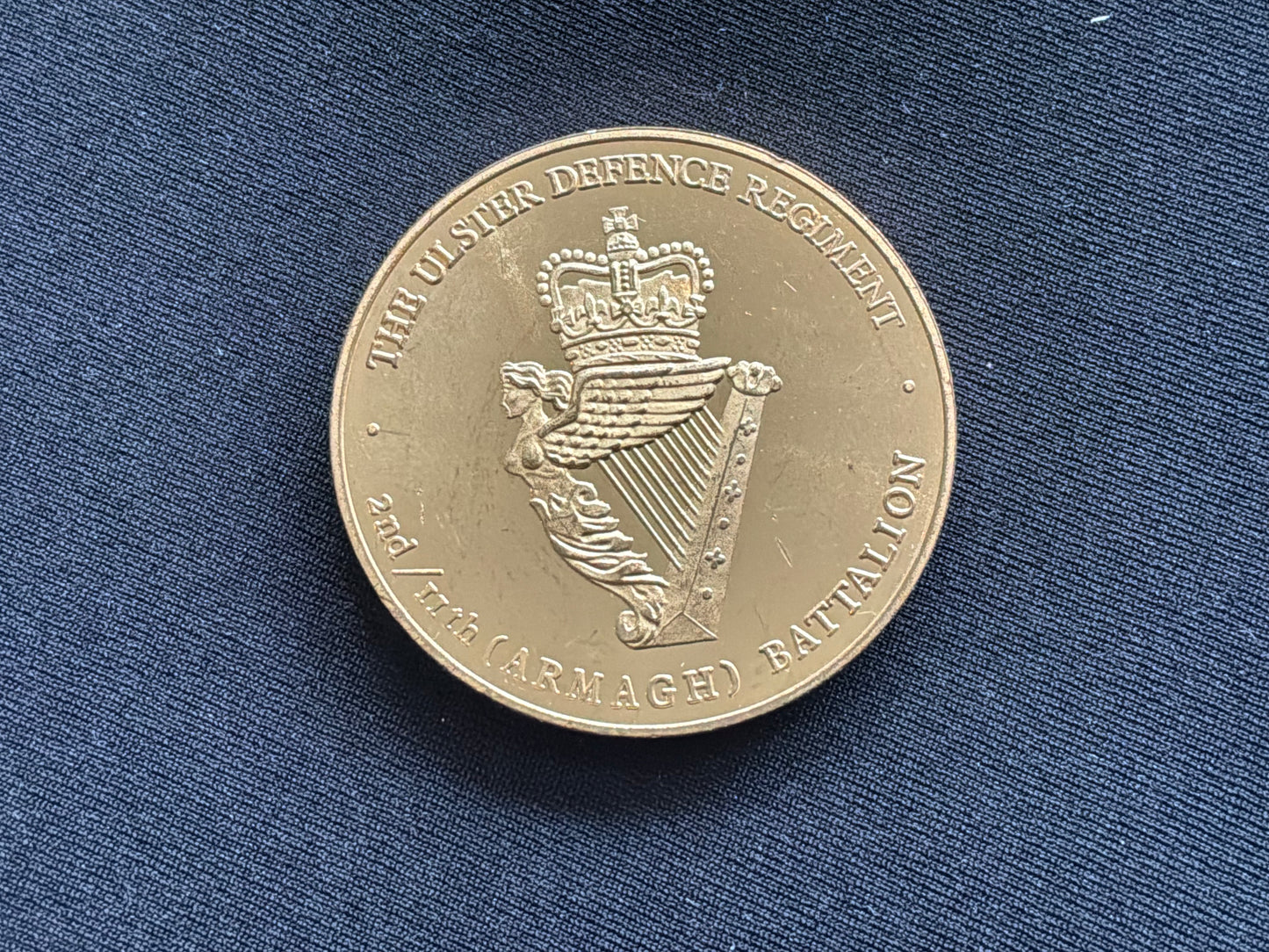 2nd/11th (County Armagh) Battalion U.D.R, 1992 boxed medallion.