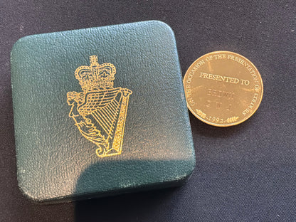 2nd/11th (County Armagh) Battalion U.D.R, 1992 boxed medallion.