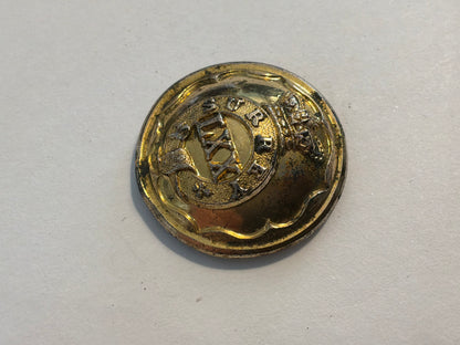 70th (Surrey) Regiment of Foot, officer's large gilt button circa 1840-1875.