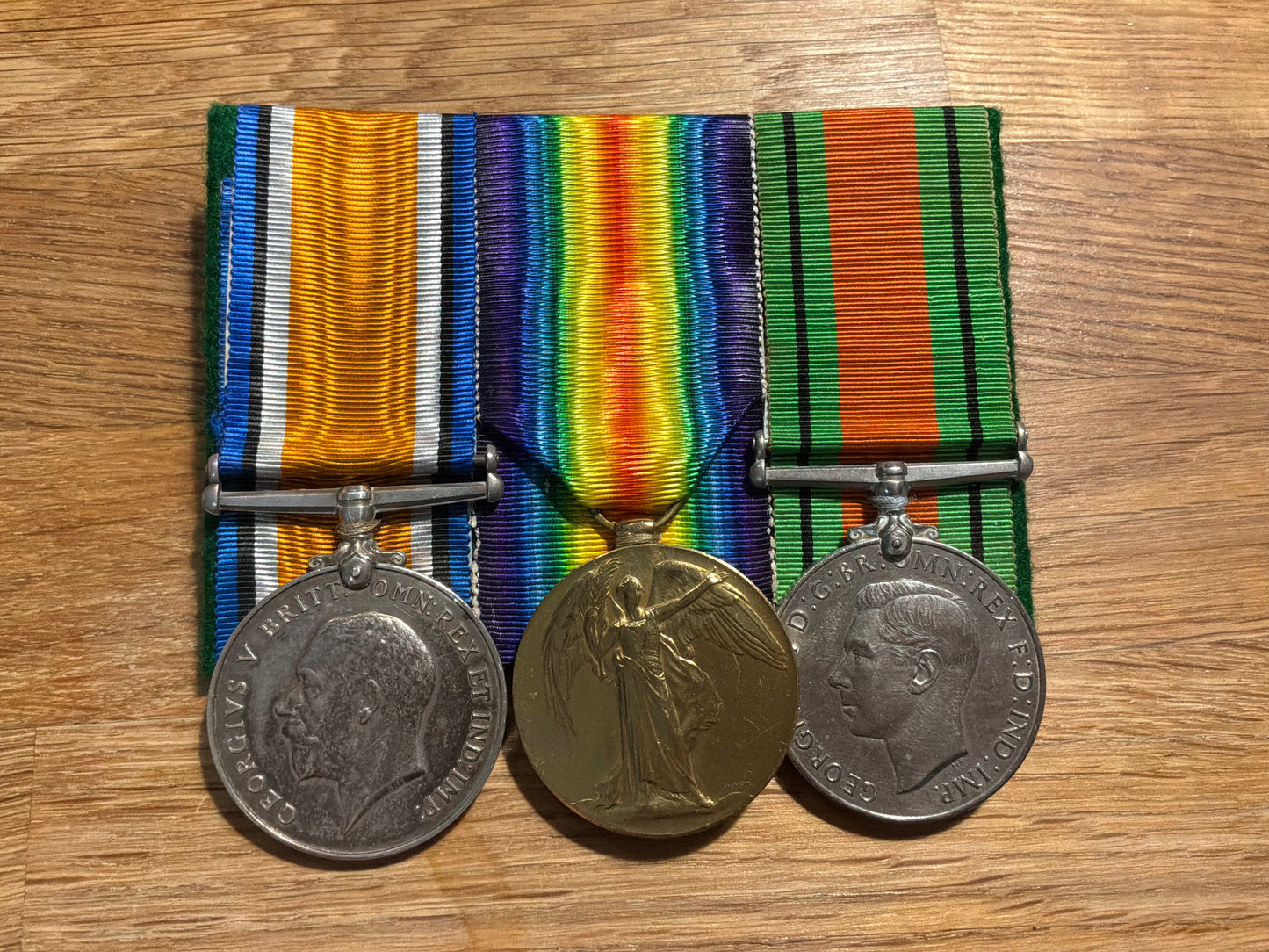 WW1 Medals; Rifleman Ernest Weaver, King's Royal Rifle Corps.
