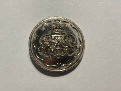 1st Royal Surrey Militia officers large button circa 1851-81