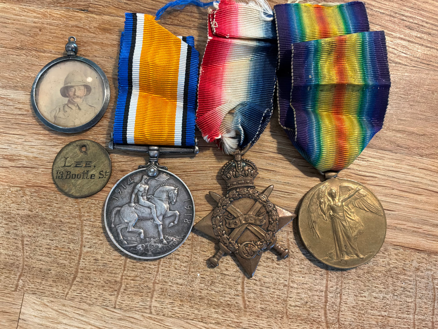 WW1 Trio; 1922 Gnr W. Lee R.F.A. (Served in Eygpt)