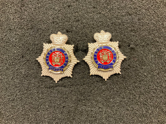 Jamaica Defence Force officers collar badges