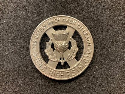North Nova Scotia Highlanders (M.G) Regiment cap badge front