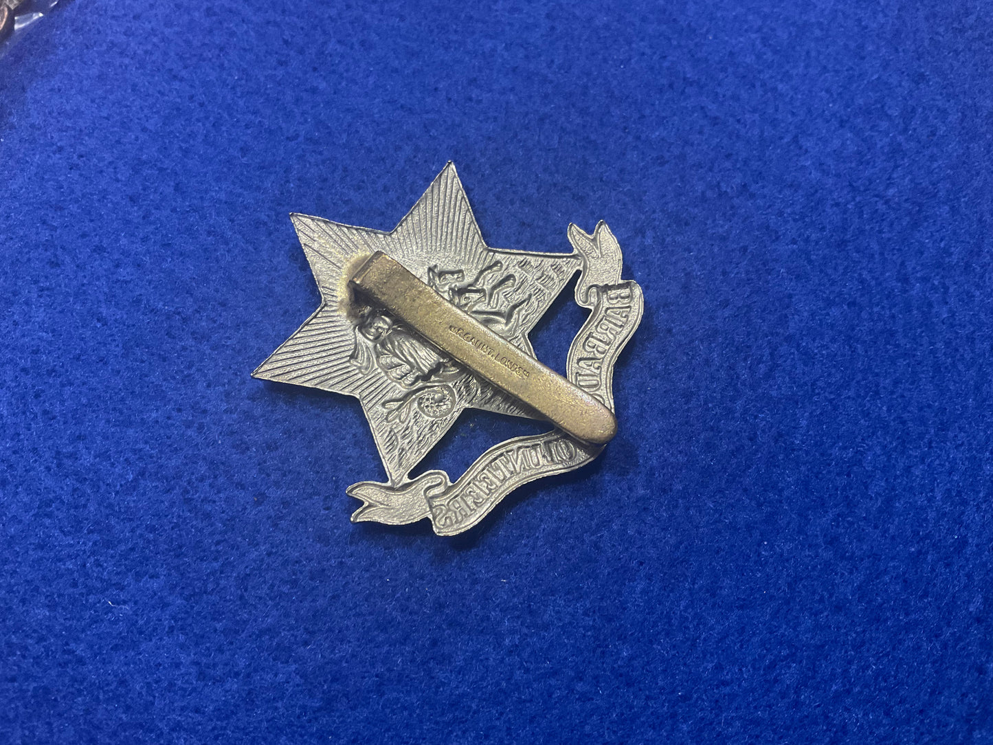 Pre 1940 Barbados Volunteers cap badge by Gaunt. London