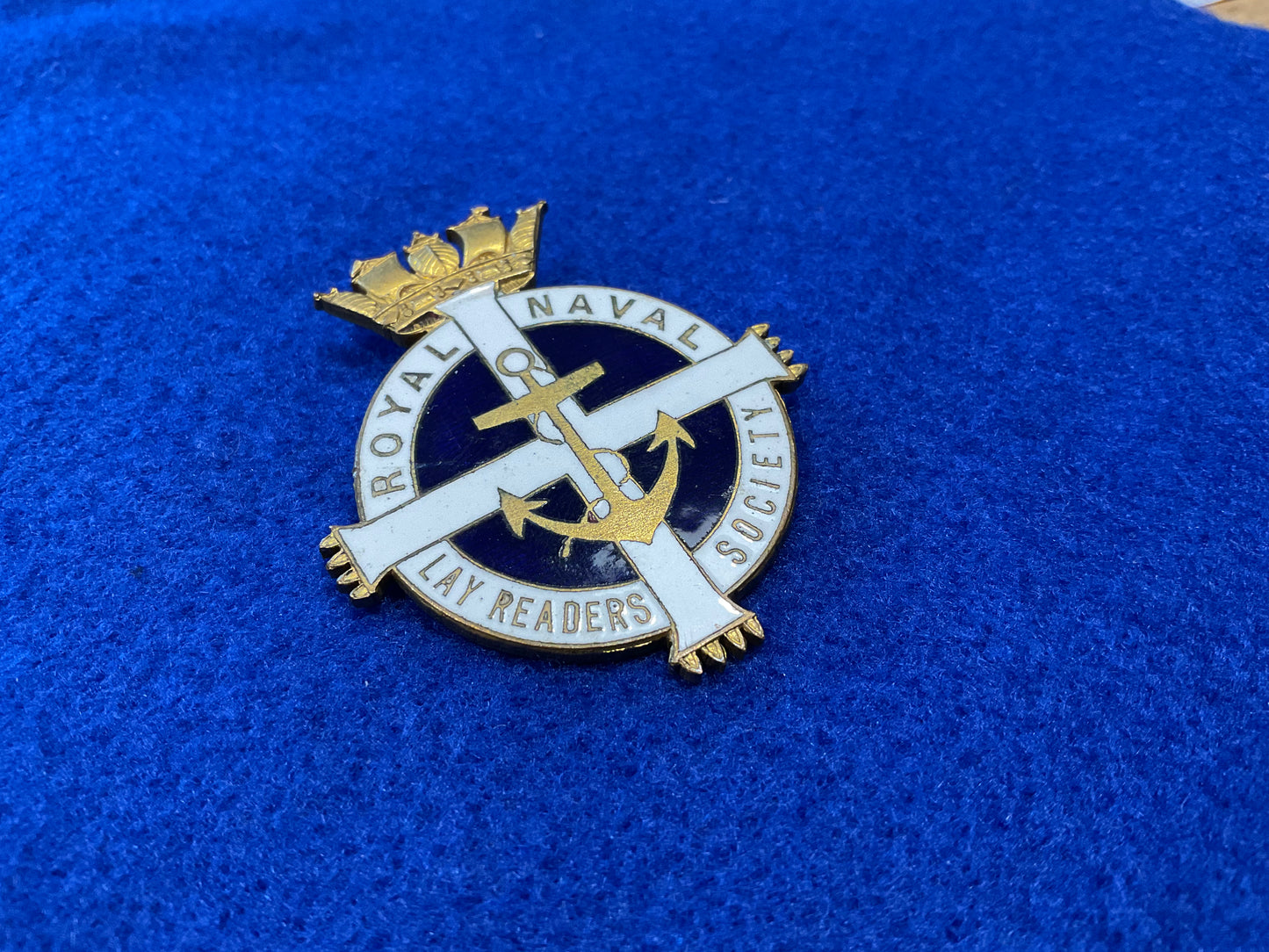 Royal Naval Lay Readers Society badge, circa 1930-59