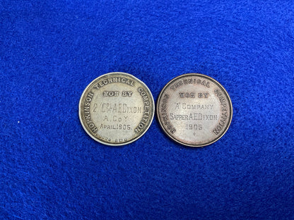 The Electrical Engineers (RE) Hopkinson Technical Competition medallions back