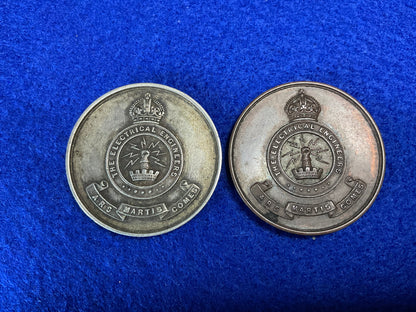 The Electrical Engineers (RE) Hopkinson Technical Competition medallions front